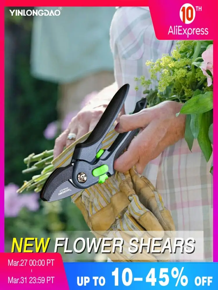 YINLONGDAO Gardening Pruning Shears, Which Can Cut Branches of 35mm Diameter, Fruit Trees, Flowers,Branches and Scissors
YINLONGDAO Gardening Pruning Shears, Which Can Cut Branches of 35mm Diameter, Fruit Trees, Flowers,Branches and Scissors