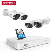 ZOSI C303 Home Security Cameras System with Audio,8CH 5MP Lite H.265+ CCTV DVR with 1TB HDD,4pcs 1080P Surveillance Camera
ZOSI C303 Home Security Cameras System with Audio,8CH 5MP Lite H.265+ CCTV DVR with 1TB HDD,4pcs 1080P Surveillance Camera