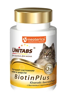EcoProm UNITABS BIOTINPLUS vitamin and mineral complex for cats with Q10, biotin, and taurine Ekoprom
EcoProm UNITABS BIOTINPLUS vitamin and mineral complex for cats with Q10, biotin, and taurine Ekoprom