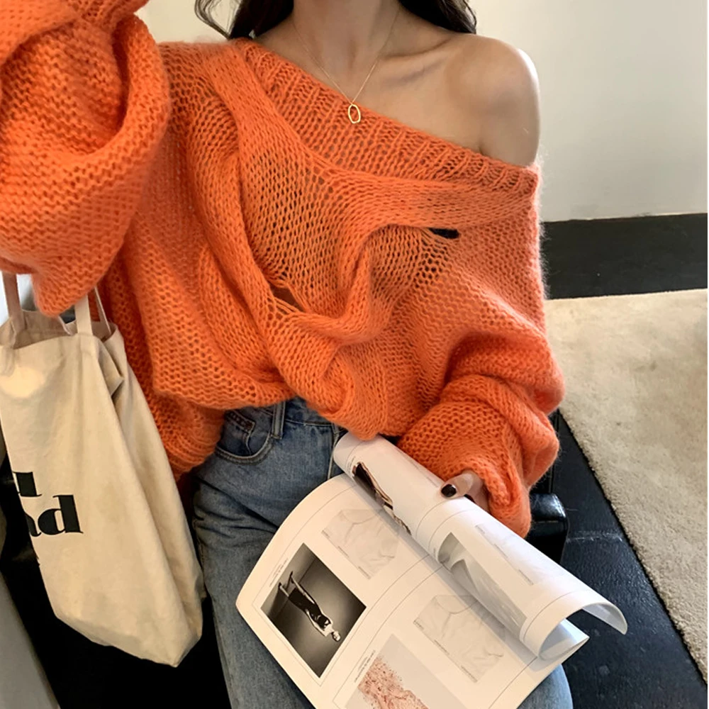 Womens Loose Large Size Pullovers Fashion Autumn Winter New Knitted Sweaters Tops Casual Sweater Femme Long Sleeve
Womens Loose Large Size Pullovers Fashion Autumn Winter New Knitted Sweaters Tops Casual Sweater Femme Long Sleeve