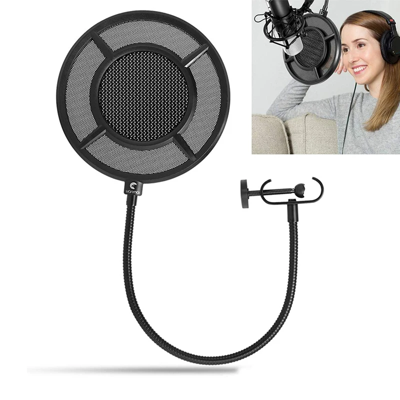 Yanmai PS-1 Dual-Layer Recording Microphone Studio Wind Screen Pop Filter Mask Shield for Studio Recording Live Broadcast Gaming
Yanmai PS-1 Dual-Layer Recording Microphone Studio Wind Screen Pop Filter Mask Shield for Studio Recording Live Broadcast Gaming