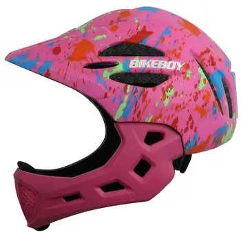 Children Cycling Helmet On For Scooters MTB Road Bicycle Helmet Detachable Chin LED Light Full Face Helmet Graffiti Printing
Children Cycling Helmet On For Scooters MTB Road Bicycle Helmet Detachable Chin LED Light Full Face Helmet Graffiti Printing