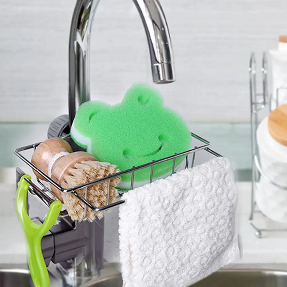 Sink Hanging Storage Rack Stainless Steel Faucet Clip Sponge Holder Bathroom Kitchen Dish Cloth Shelf Drain Dry Towel Organizer
Sink Hanging Storage Rack Stainless Steel Faucet Clip Sponge Holder Bathroom Kitchen Dish Cloth Shelf Drain Dry Towel Organizer