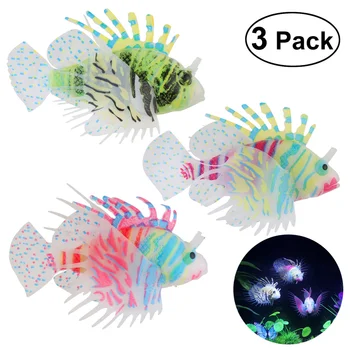 UEETEK 3pcs Aquarium Artificial Fish Silicone Lionfish Floating Decorations Ornament Glow
UEETEK 3pcs Aquarium Artificial Fish Silicone Lionfish Floating Decorations Ornament Glow