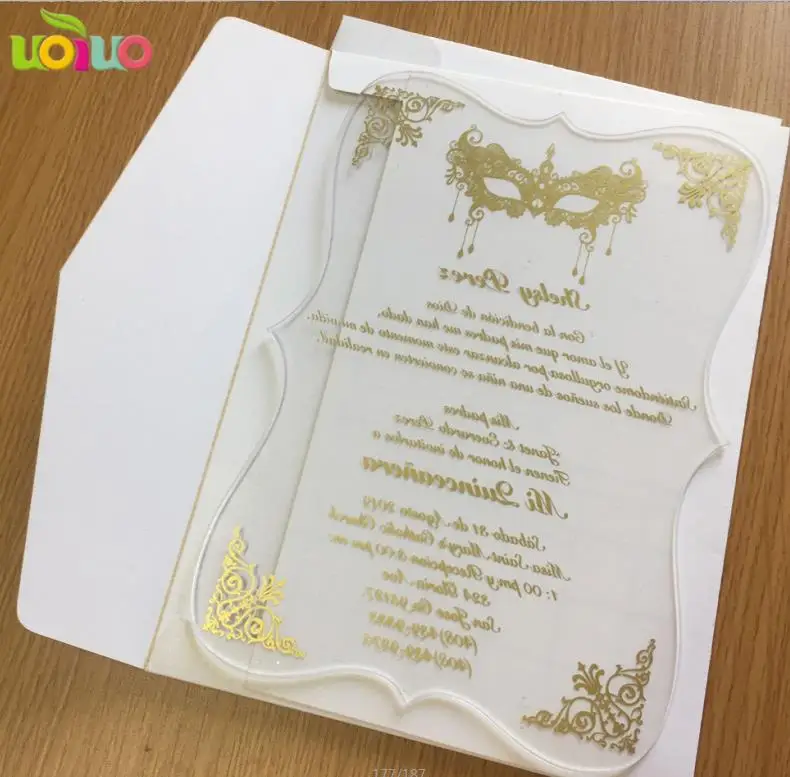 5pcs newest wedding souvenir invitation card engagement card