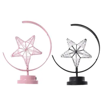 Iron Art Night Light Crescent Stand Star Desk Lamp for Holiday Home Cafe Bar
Iron Art Night Light Crescent Stand Star Desk Lamp for Holiday Home Cafe Bar