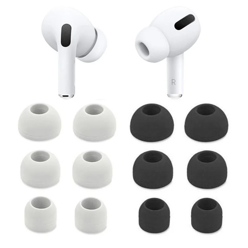 Новый Самый дешевый! 3 пары Мягкие силиконовые насадки для наушников Airpods Pro
