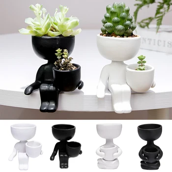 Fun Imitation Human Shaped Ceramic Flowerpot Small Succulent Planter Planting Pot Flower Pots for Mini Plant E2S
Fun Imitation Human Shaped Ceramic Flowerpot Small Succulent Planter Planting Pot Flower Pots for Mini Plant E2S