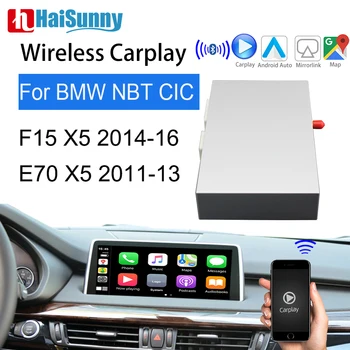 Wireless Carplay Decoder Support Android Auto Multimedia Reverse Camera Adapter For BMW CIC NBT 2011-2013-2016 X5 F15 E70
Wireless Carplay Decoder Support Android Auto Multimedia Reverse Camera Adapter For BMW CIC NBT 2011-2013-2016 X5 F15 E70