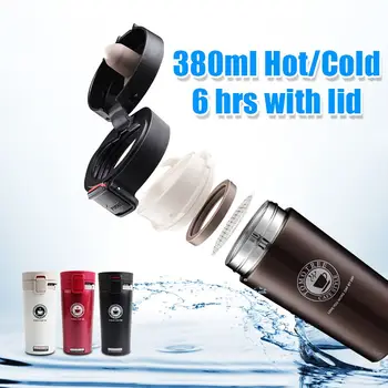 380ml Premium Travel Coffee Mug Vacuum Flask Thermocup Vacuum Flask thermo Water Bottle Tea Mug Stainless Steel Thermos
380ml Premium Travel Coffee Mug Vacuum Flask Thermocup Vacuum Flask thermo Water Bottle Tea Mug Stainless Steel Thermos