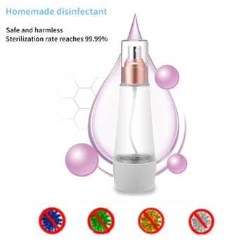 USB Disinfection Water Maker Electrolytic Generator Sodium Hypochlorite Disinfectant Liquid Making Machine Clean Air Sprayer
USB Disinfection Water Maker Electrolytic Generator Sodium Hypochlorite Disinfectant Liquid Making Machine Clean Air Sprayer