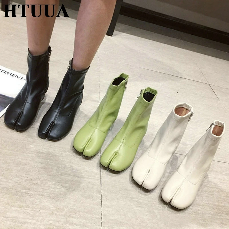 HTUUA New Fall Early Winter Shoes Woman Fashion Small Heel Split Toe Short Ankle Boots Soft Leather Women's Boots Booties SX3373
HTUUA New Fall Early Winter Shoes Woman Fashion Small Heel Split Toe Short Ankle Boots Soft Leather Women's Boots Booties SX3373