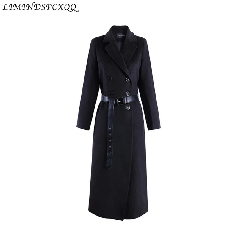 Woolen Coat Winter Women Clothes Autumn Double Breasted Belt Autumn Plus Size Fashion Elegant Long Wool Coats Femmes Manteaux
Woolen Coat Winter Women Clothes Autumn Double Breasted Belt Autumn Plus Size Fashion Elegant Long Wool Coats Femmes Manteaux