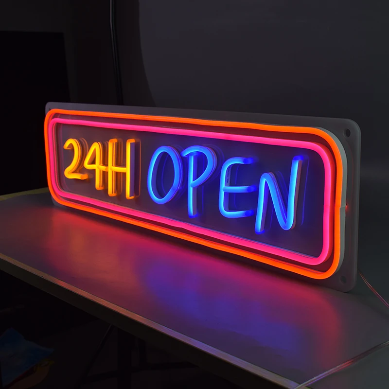 Custom Pink Blue Light Up 24H Open Signage Flex Led 3D Letrero Neon Signs Lights Letters Numbers for Shop Store Business decor
Custom Pink Blue Light Up 24H Open Signage Flex Led 3D Letrero Neon Signs Lights Letters Numbers for Shop Store Business decor