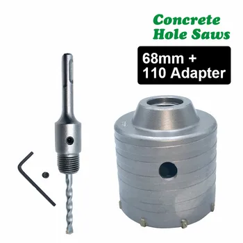 1 Set SDS PLUS 68mm Concrete Hole Saw Electric Hollow Core Drill Bit Shank 110mm Cement Stone Wall Air Conditioner Alloy DB01054 
1 Set SDS PLUS 68mm Concrete Hole Saw Electric Hollow Core Drill Bit Shank 110mm Cement Stone Wall Air Conditioner Alloy DB01054