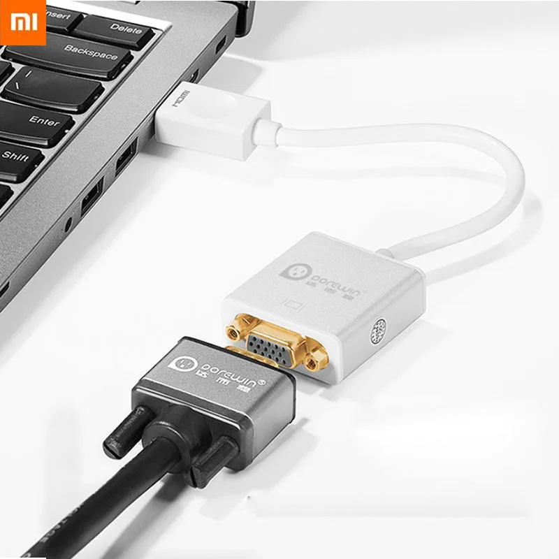 

Xiaomi Mijia HDMI To VGA Cable HDMI Splitter 1080p HD Adapters & Converters Office Electronics For PC Laptop Smart TV Xbox PS4