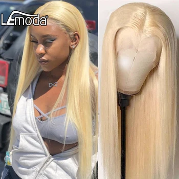613 Blonde Lace Front Wig 13x4 Transparent HD Lace Wig Straight Human Hair Wigs For Women 613 4x4 Closure Wig Lemoda Hair Wig
613 Blonde Lace Front Wig 13x4 Transparent HD Lace Wig Straight Human Hair Wigs For Women 613 4x4 Closure Wig Lemoda Hair Wig