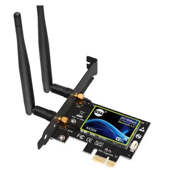 Desktop WIFI6 generation AX200 dual frequency Gigabit PCI-E built-in wireless network card Bluetooth 5.0 WIFI reception
Desktop WIFI6 generation AX200 dual frequency Gigabit PCI-E built-in wireless network card Bluetooth 5.0 WIFI reception