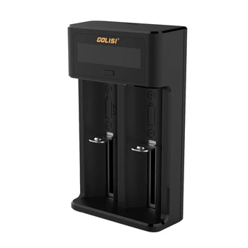 Golisi LCD Smart Battery Charger USB Dual Bay Charger for 18650 21700 Li-Ion Ni-MH Ni-Cd AA AAA Rechargeable Battery 
Golisi LCD Smart Battery Charger USB Dual Bay Charger for 18650 21700 Li-Ion Ni-MH Ni-Cd AA AAA Rechargeable Battery