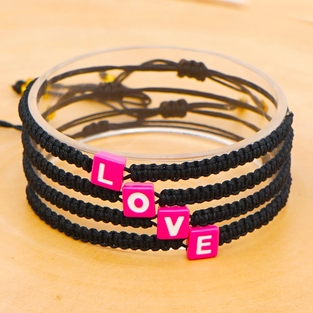 Shinus Letter Custom Bracelet Rope Bracelet For Women Handmade Braided Chain Women Bracelet Pulsera Jewelry 
Shinus Letter Custom Bracelet Rope Bracelet For Women Handmade Braided Chain Women Bracelet Pulsera Jewelry