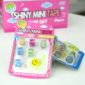 7pcs/9pcs Mini glitter tape Colorful Powder Painting Washi Tape Decorative Tape DIY Scrapbooking Sticker Labels Masking 
7pcs/9pcs Mini glitter tape Colorful Powder Painting Washi Tape Decorative Tape DIY Scrapbooking Sticker Labels Masking