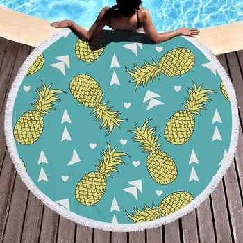 Pineapple Round Beach Towel With Tassel Bohemian Flamingo Large Blanket Picnic Yoga Mat Travel Boho Tablecloth
Pineapple Round Beach Towel With Tassel Bohemian Flamingo Large Blanket Picnic Yoga Mat Travel Boho Tablecloth
