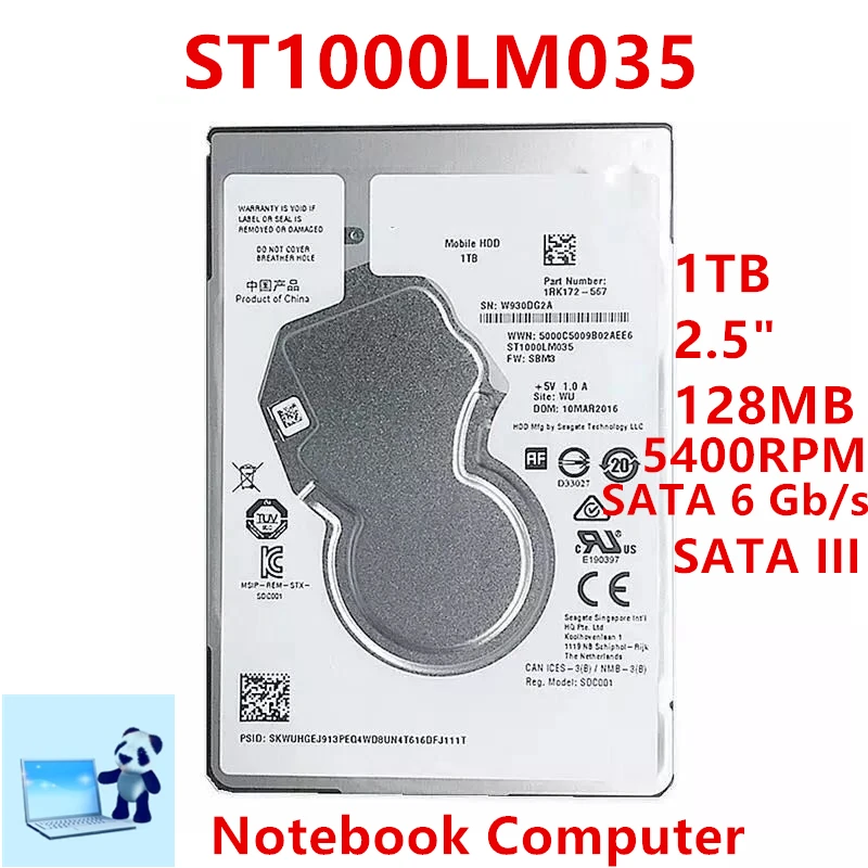 New Original HDD For Seagate Brand 1TB 2.5" SATA 6 Gb/s 128MB 5400RPM For Internal Hard Disk For Notebook HDD For ST1000LM035
New Original HDD For Seagate Brand 1TB 2.5" SATA 6 Gb/s 128MB 5400RPM For Internal Hard Disk For Notebook HDD For ST1000LM035