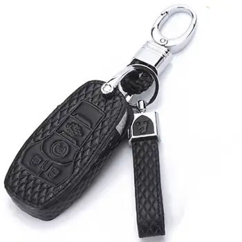 Leather Car-Key-Shape Car Key Case Cover for 2015 2016 2017 2018 Ford Fusion Mondeo Mustang Taurus F150 Explorer Edge Lincoln MK
Leather Car-Key-Shape Car Key Case Cover for 2015 2016 2017 2018 Ford Fusion Mondeo Mustang Taurus F150 Explorer Edge Lincoln MK