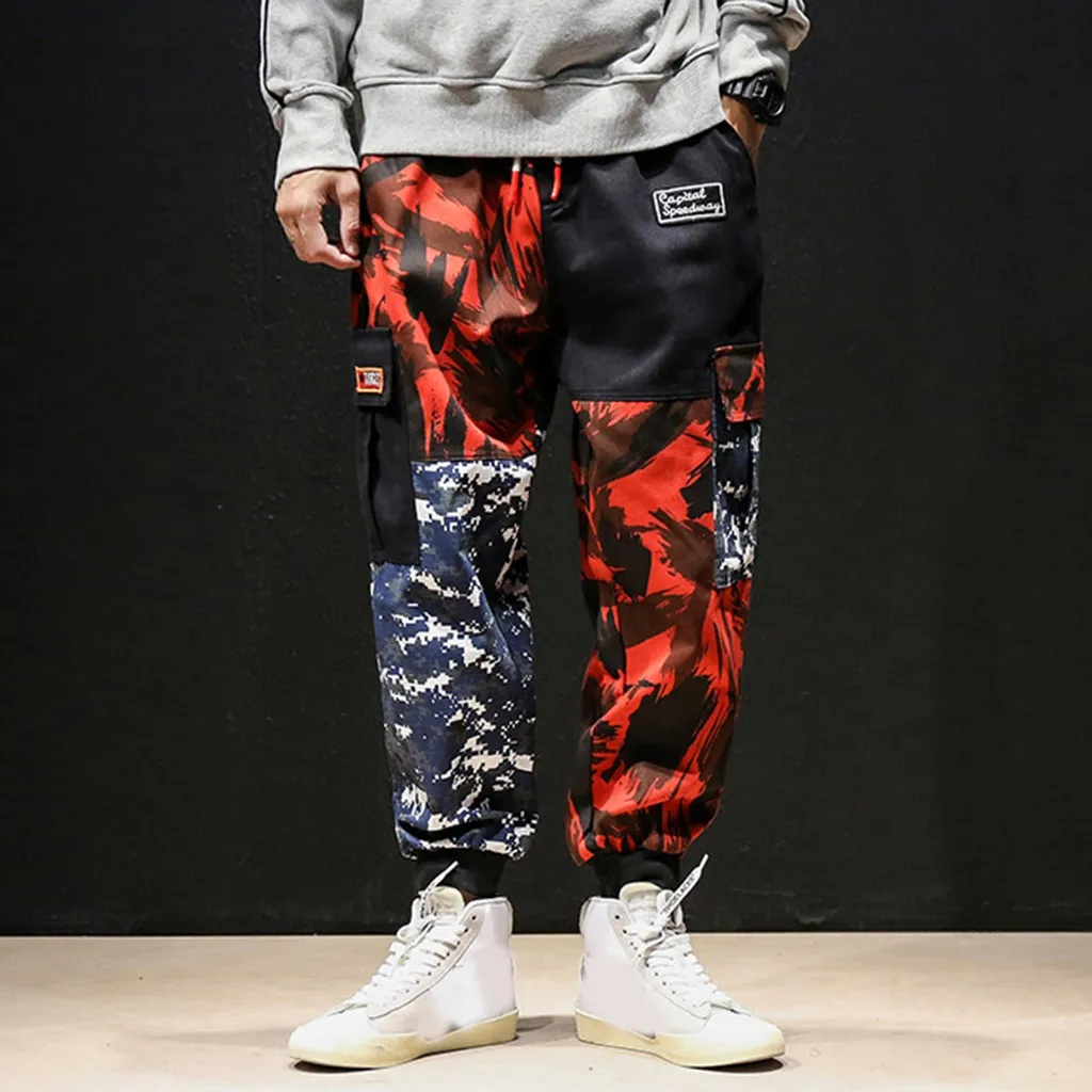 Hip Hop Boy Multi-pocket Elastic Waist Design Harem Pant Camouflage Work Combat Cargo Pants with Pockets Buckle Straps Techwear
Hip Hop Boy Multi-pocket Elastic Waist Design Harem Pant Camouflage Work Combat Cargo Pants with Pockets Buckle Straps Techwear