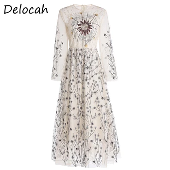 Delocah Spring Summer Women Dress Runway Fashion Designer Long Sleeve Gorgeous Embroidery Beach Holiday Holiday Female Dresses
Delocah Spring Summer Women Dress Runway Fashion Designer Long Sleeve Gorgeous Embroidery Beach Holiday Holiday Female Dresses