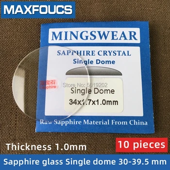 Watch Glass Thick 1.0 mm Diameter 30-39.5 mm Single dome Sapphire Anti scratch Smooth Round Transparent Crystal ,10 pieces S
Watch Glass Thick 1.0 mm Diameter 30-39.5 mm Single dome Sapphire Anti scratch Smooth Round Transparent Crystal ,10 pieces S