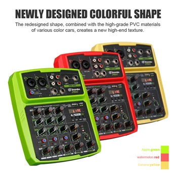 MP3 DJ Professional 4 Channel Sound Board Console 48V Phantom Power Portable USB Audio Mixer Computer Digital Live Streaming
MP3 DJ Professional 4 Channel Sound Board Console 48V Phantom Power Portable USB Audio Mixer Computer Digital Live Streaming