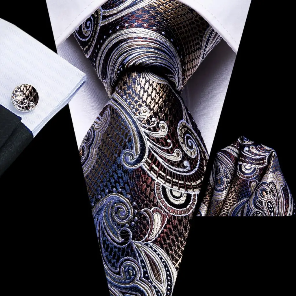 Brown Gray Floral Striped Silk Wedding Tie For Men Handky Cufflink Men Necktie Fashion Design Business Party Dropshipping Hi-Tie
Brown Gray Floral Striped Silk Wedding Tie For Men Handky Cufflink Men Necktie Fashion Design Business Party Dropshipping Hi-Tie