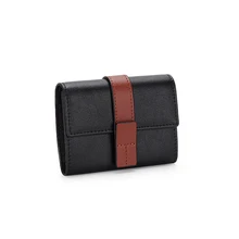 Unisex Short Card Holder Leather Contrast Color 2021 New Multiple Card Slots Organ Card Holder Buckle Card Holder
Unisex Short Card Holder Leather Contrast Color 2021 New Multiple Card Slots Organ Card Holder Buckle Card Holder