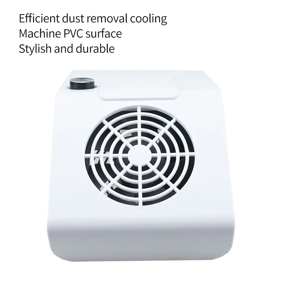 60W Powerful Nail Dust Suction Collector Vacuum Cleaner Professional Manicure Tool With Suction Adjustment Nail Salon Equiment
