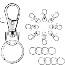 100 Keychain Hooks with Key Rings Keychain Clip Hooks with Rings Jewelry Making 100 Keychain Hooks with Key Rings Keychain Clip Hooks with Rings Jewelry Making