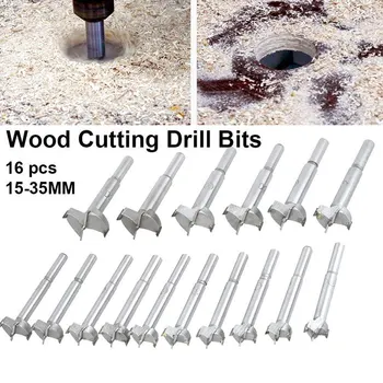 15-35mm 16Pcs Forstner Bit Cemented Carbide Drill Bit Forstner Hole Cutter Set Flat Wood Drilling Woodworking Tool
15-35mm 16Pcs Forstner Bit Cemented Carbide Drill Bit Forstner Hole Cutter Set Flat Wood Drilling Woodworking Tool