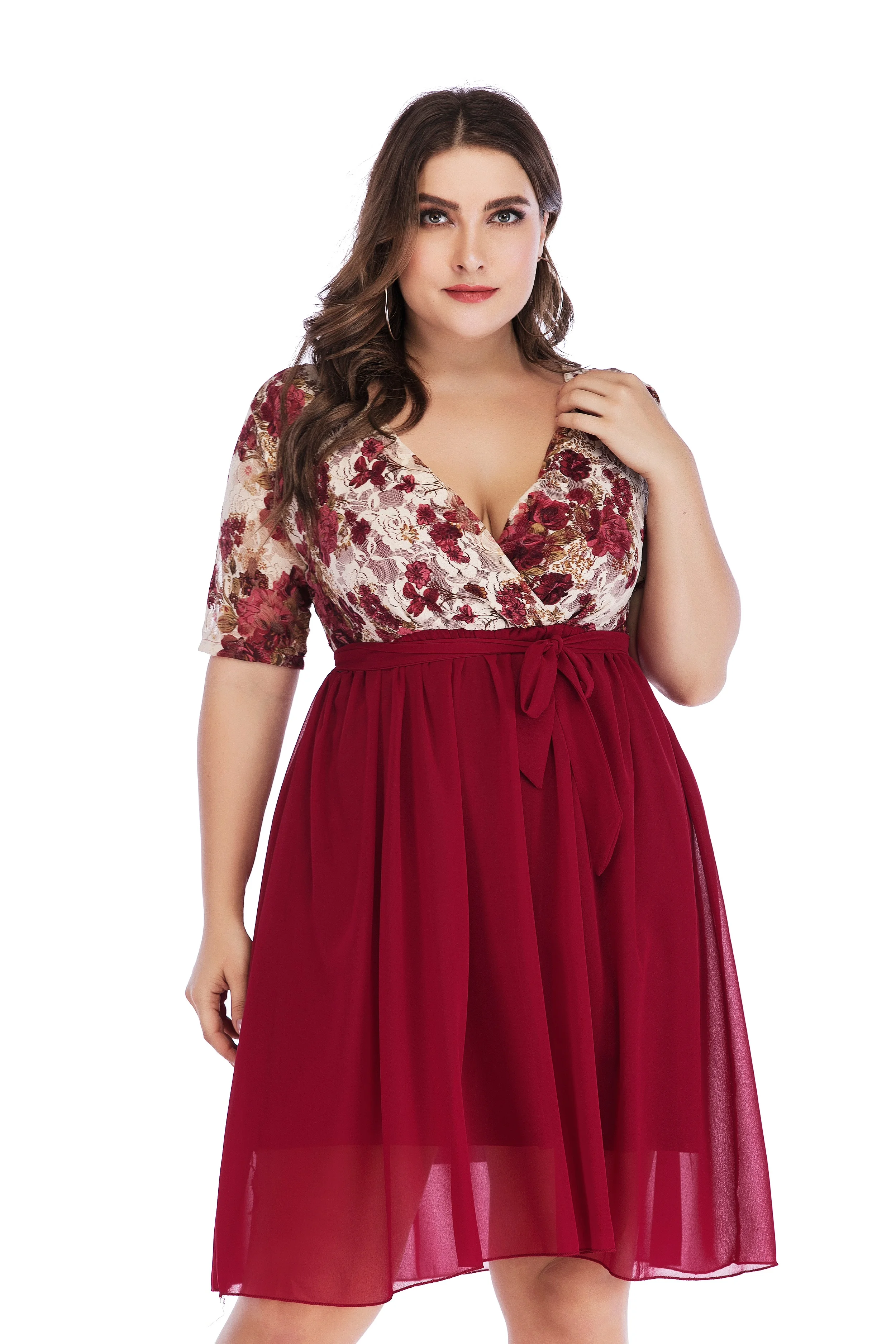 red sexy dress plus size