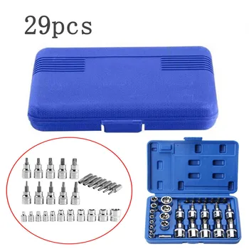 Torx Bit Socket Set Chrome Vanadium Steel Metric Polish Home Hardware Car Repair Tool Carry Case Female Torx Sockets Bit Holder
Torx Bit Socket Set Chrome Vanadium Steel Metric Polish Home Hardware Car Repair Tool Carry Case Female Torx Sockets Bit Holder