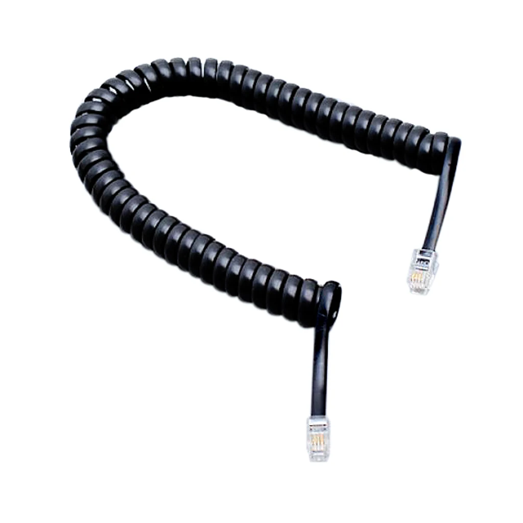Phone Telephone Extension Cord Cable Line Wire with Standard RJ11 6P4C Plugs for Landline Telephone- Black
Phone Telephone Extension Cord Cable Line Wire with Standard RJ11 6P4C Plugs for Landline Telephone- Black