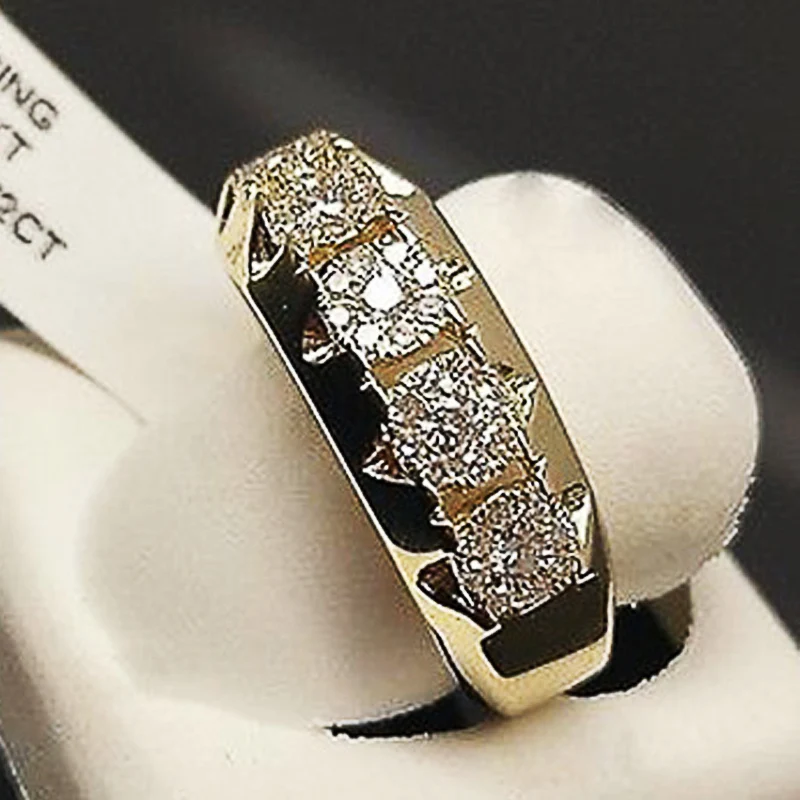 Huitan Elegant Gold Color Women Wedding Ring Romantic Accessories Jewelry Luxurry Engagement Finger Ring Wholesale Lots&Bulk
Huitan Elegant Gold Color Women Wedding Ring Romantic Accessories Jewelry Luxurry Engagement Finger Ring Wholesale Lots&Bulk