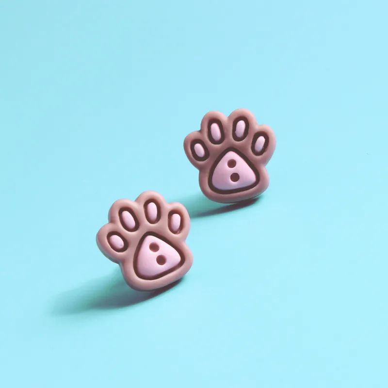 Cute Kitty Pink Resin Cat Paw Stud Earrings Handmade Piercing Dog Footprint Charm Party Gifts Trendy Animal Earring Jewelry
Cute Kitty Pink Resin Cat Paw Stud Earrings Handmade Piercing Dog Footprint Charm Party Gifts Trendy Animal Earring Jewelry