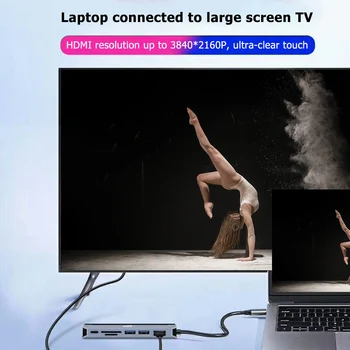 USB 3.0 Port USB-C Power Delivery 7 in 1 Type-C HUB Converter 4K 1080P HDMI USB2.0 USB3.0 60W PD Fast Charge Dock
USB 3.0 Port USB-C Power Delivery 7 in 1 Type-C HUB Converter 4K 1080P HDMI USB2.0 USB3.0 60W PD Fast Charge Dock