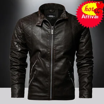 Jacket Stylish Bomber 2020 Autumn New Men's PU Leather Pilot Jackets Slim Fit Winter Casual Warm Fleece Coat Vintage Jaqueta 4XL
Jacket Stylish Bomber 2020 Autumn New Men's PU Leather Pilot Jackets Slim Fit Winter Casual Warm Fleece Coat Vintage Jaqueta 4XL