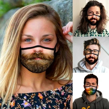 1pc Unisex Funny Beard Printing Face Mouth Masks Dustproof Washable Reusable Face Shield Women Men Party Mask Mascarillas Filter
1pc Unisex Funny Beard Printing Face Mouth Masks Dustproof Washable Reusable Face Shield Women Men Party Mask Mascarillas Filter