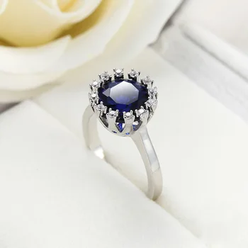 Luxury Real 925 sterling silver Ring 1Ct blue CZ Wedding Jewelry Rings Engagement For Women wedding jewelry
Luxury Real 925 sterling silver Ring 1Ct blue CZ Wedding Jewelry Rings Engagement For Women wedding jewelry