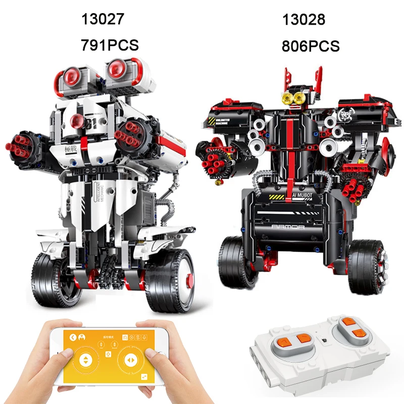 APP Remote Control 2.4G RC Robots Blocks Programming Intelligent Robot Children Science LegoINGlys USB Charging Building Blocks
APP Remote Control 2.4G RC Robots Blocks Programming Intelligent Robot Children Science LegoINGlys USB Charging Building Blocks