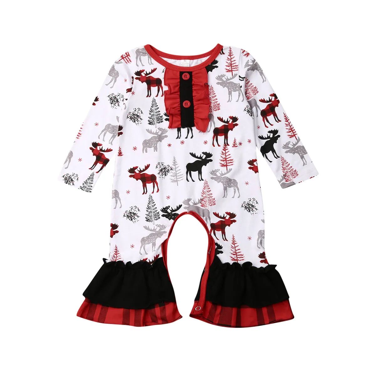 Christmas Newborn Baby Girl Rompers Reindeer Print Clothes Romper Jumpsuit Outfits 0-24M
Christmas Newborn Baby Girl Rompers Reindeer Print Clothes Romper Jumpsuit Outfits 0-24M