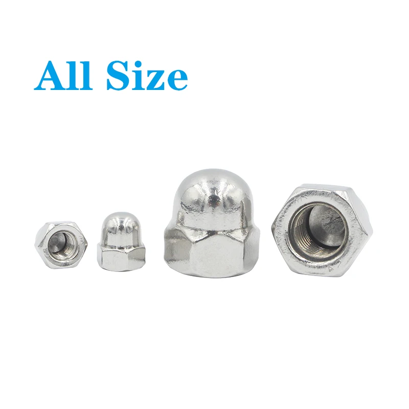 Inch Stainless Steel Hex Hexagon Acorn Nut Cap Decorative Cover Semicircle Dome Nuts
Inch Stainless Steel Hex Hexagon Acorn Nut Cap Decorative Cover Semicircle Dome Nuts