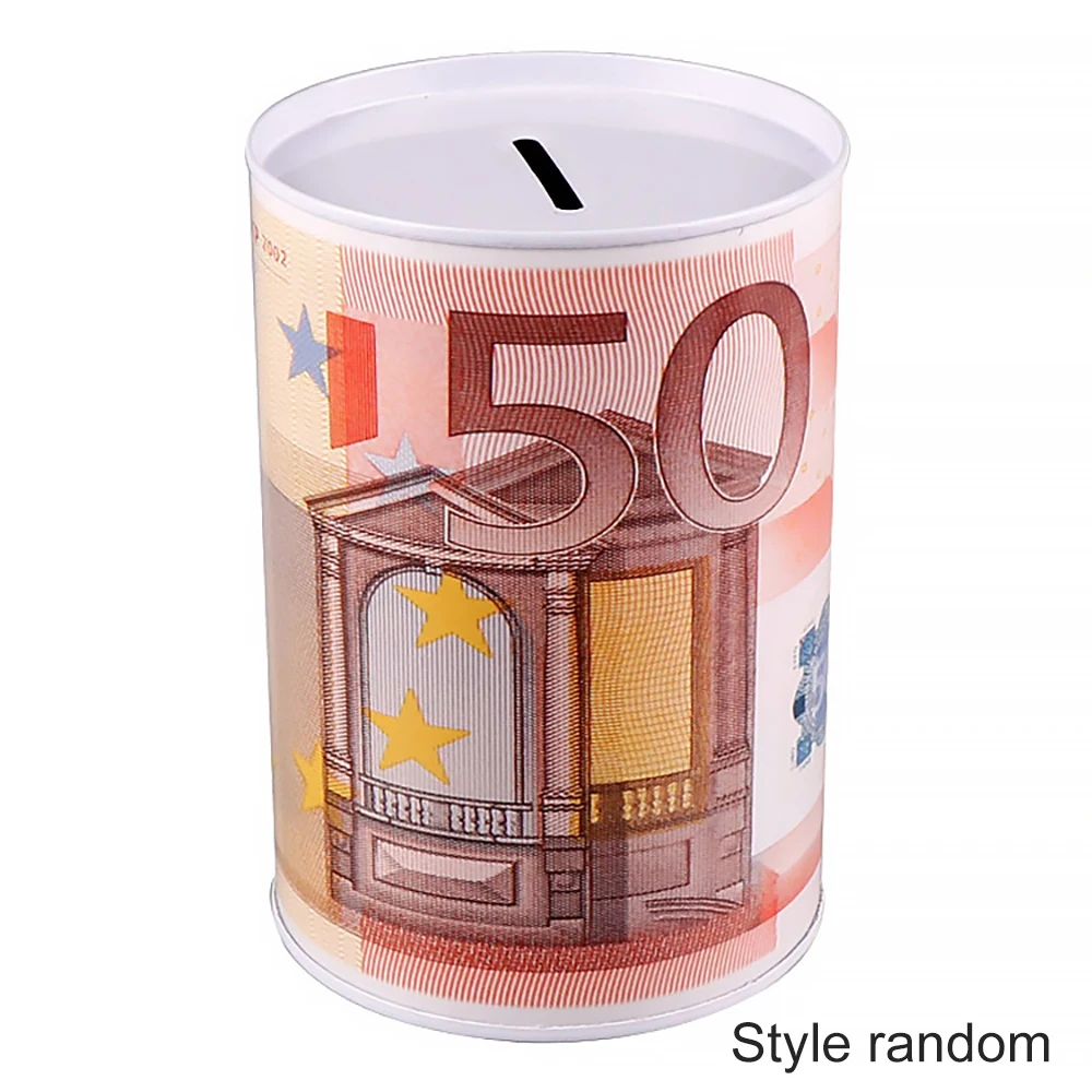 Высококачественная креативная Копилка в виде доллара евро металлический